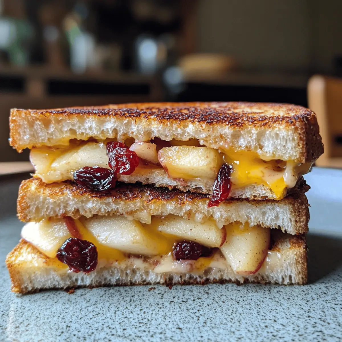 Apple and Cranberry Grilled Cheese
