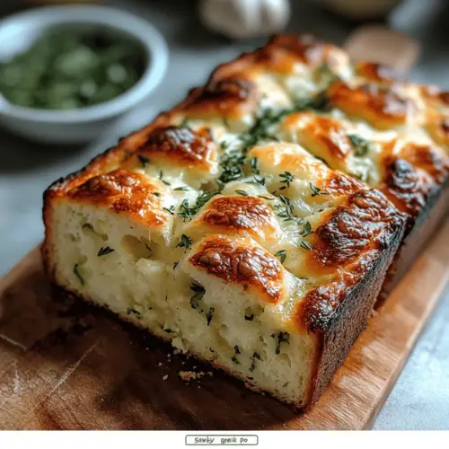 Cheese, Herb & Garlic Quick Bread