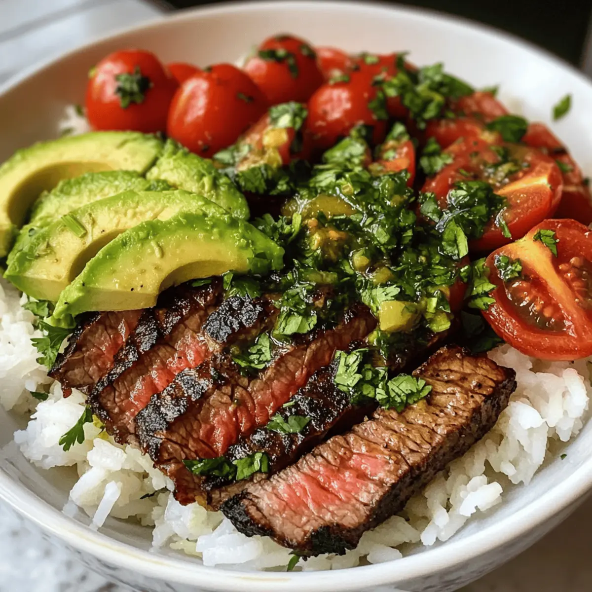 Cilantro Lime Steak Bowls