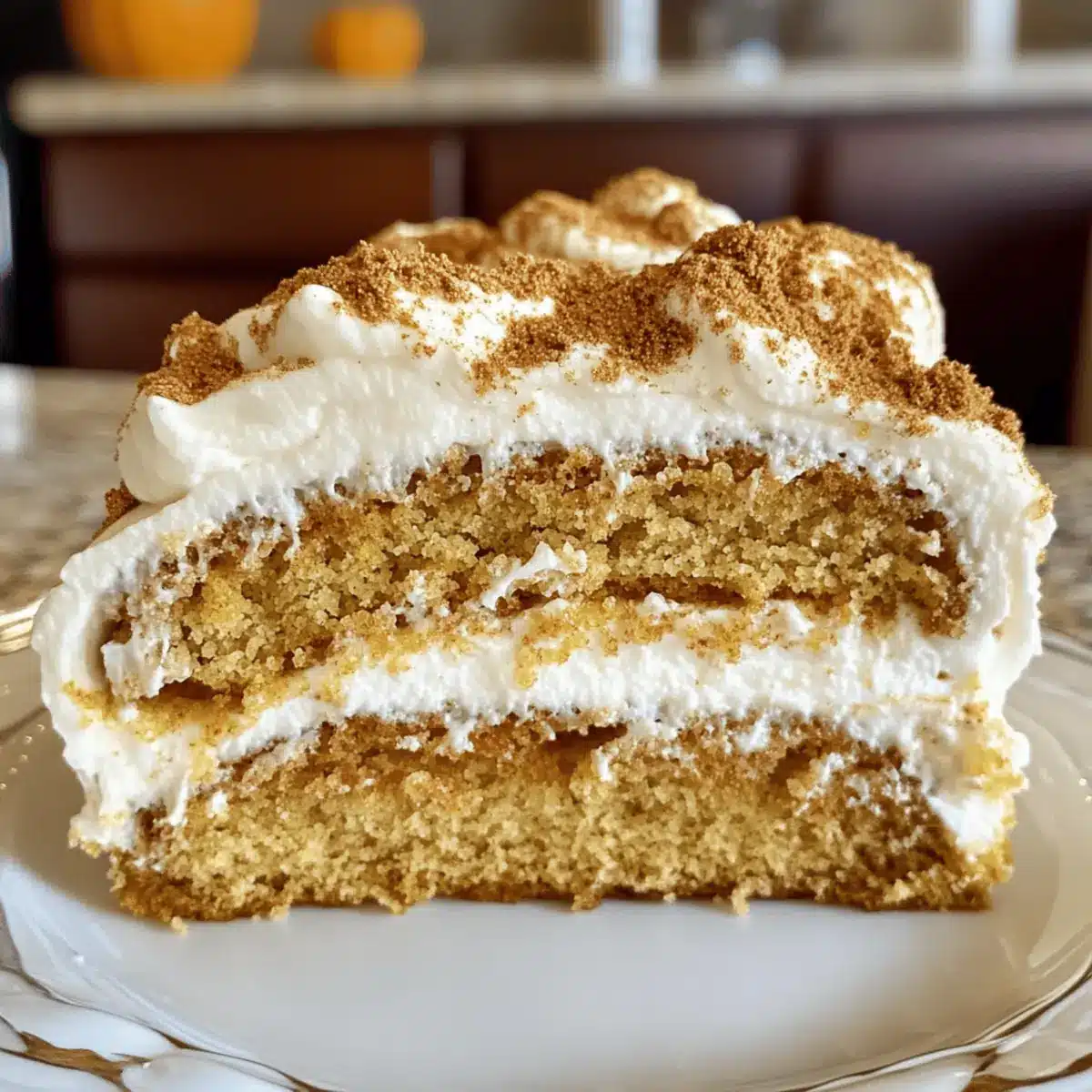 Fall Pumpkin Spice Roll Cake