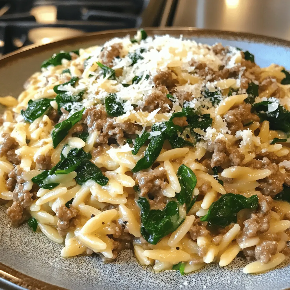 Ground Beef Orzo
