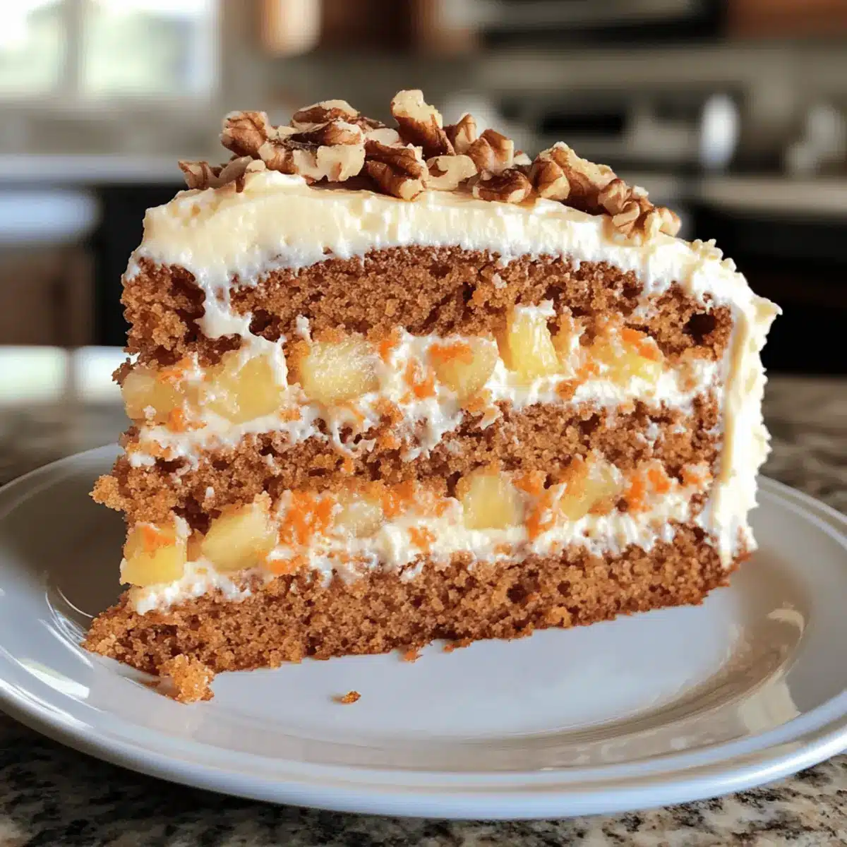 Pineapple Carrot Cream Cake