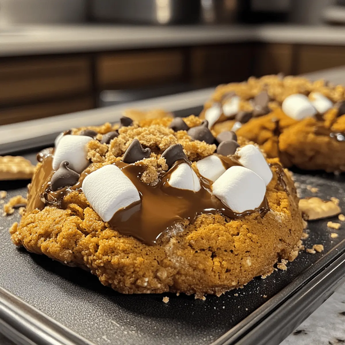 Pumpkin S’mores Cookies
