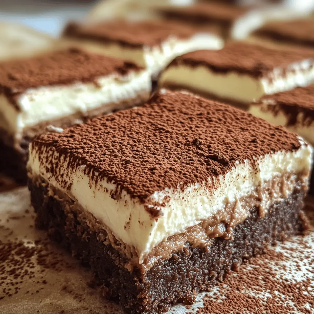 Tiramisu Brownies
