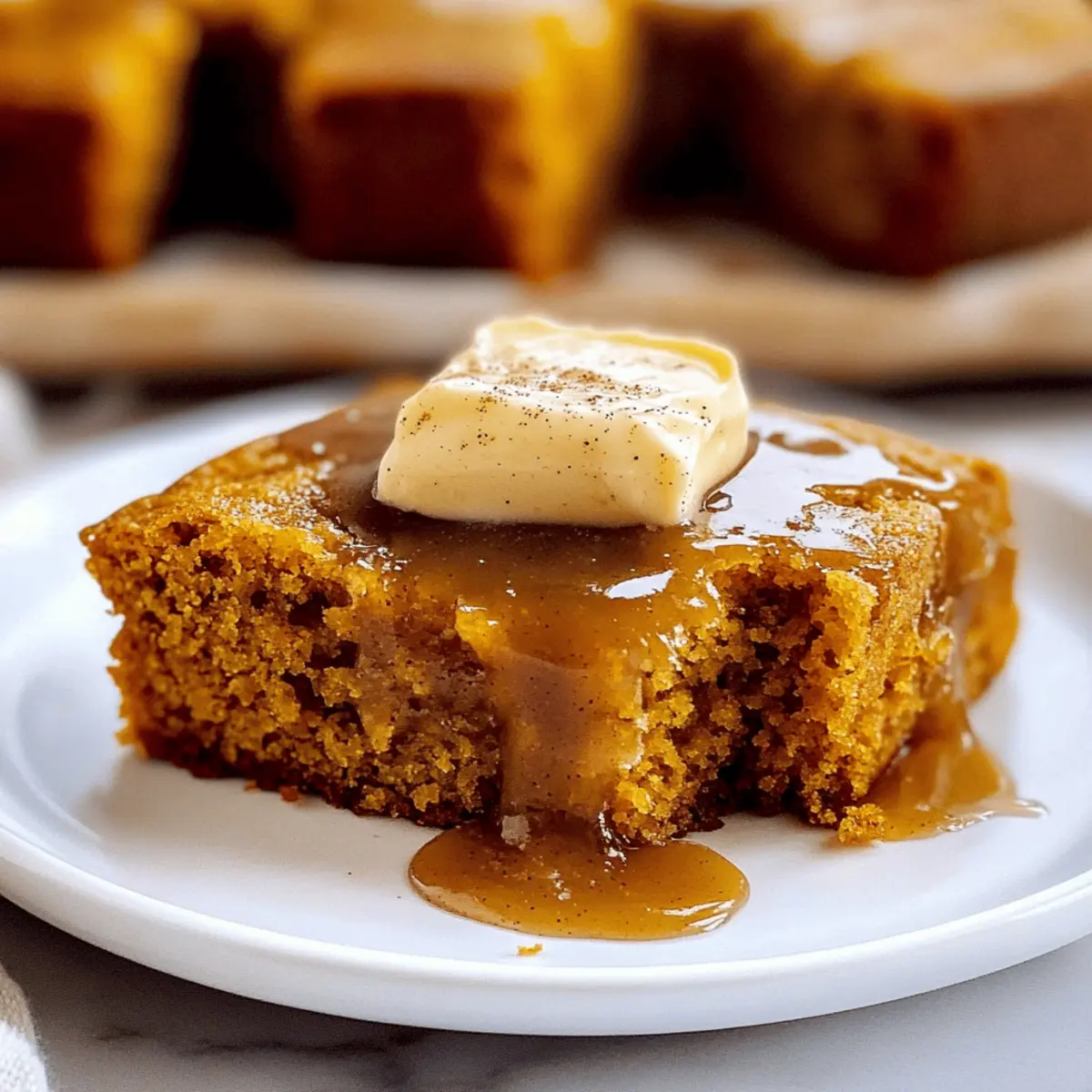 Pumpkin Cornbread with Cinnamon Honey Butter