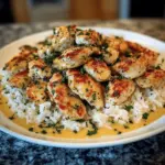 Chicken Scampi with Creamy Garlic Parmesan Rice