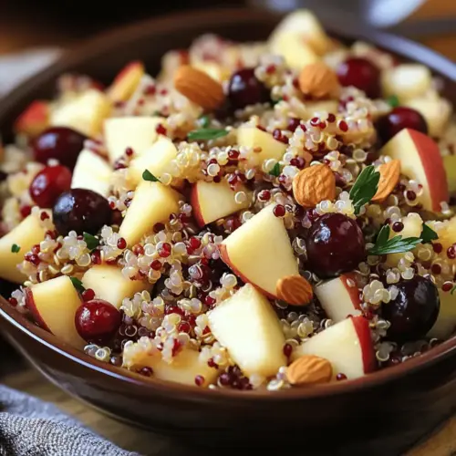 Cranberry Apple Quinoa Salad