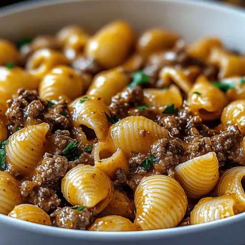 Creamy Beef and Shells