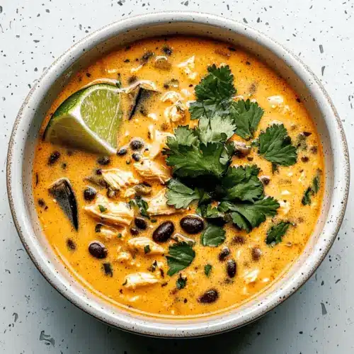 Easy Chicken, Poblano, and Black Bean Soup