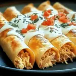 Easy Cream Cheese Chicken Taquitos