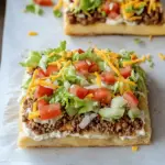 Easy Crescent Roll Taco Pizza