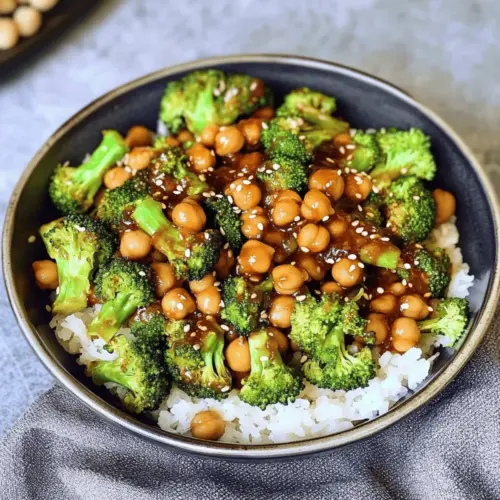 Garlic Broccoli Stir Fry With Chickpeas