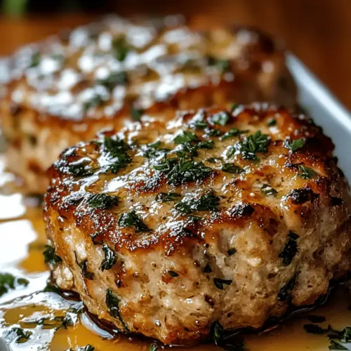 Garlic Parmesan Chicken Meatloaf