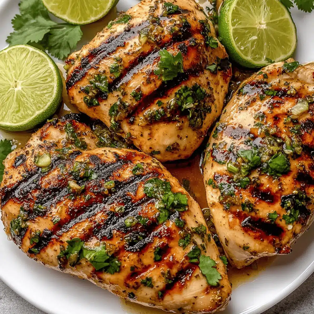 Grilled Chili Cilantro Lime Chicken