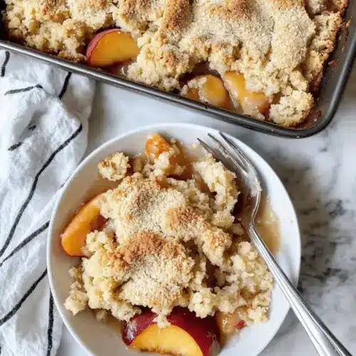 Peach Cobbler with Fresh Peaches