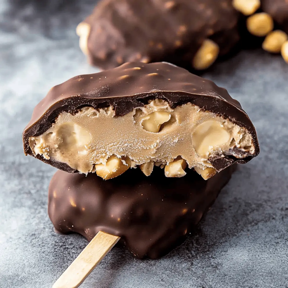 Peanut Butter Frozen Yogurt Bars