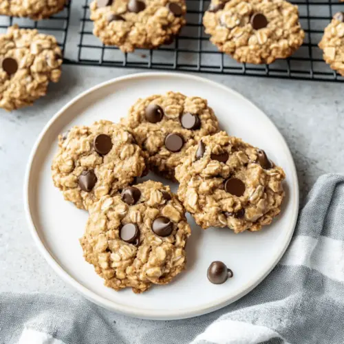 Peanut Butter Oatmeal Cookies with Chocolate Chips
