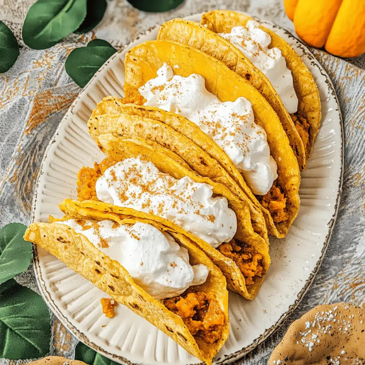 Pumpkin Pie Tacos