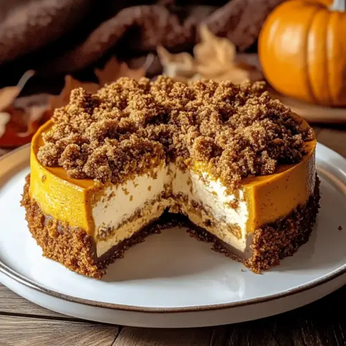Pumpkin Streusel Cheesecake