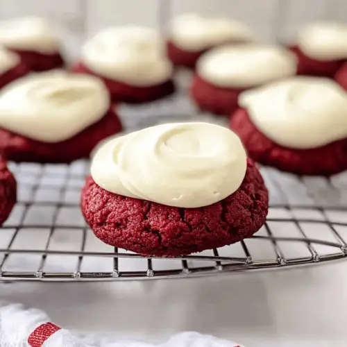 Red Velvet Cookies with Cream Cheese Frosting