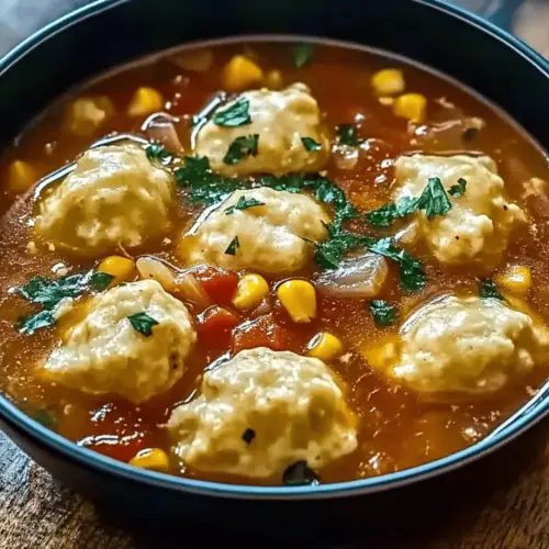 Tamale Soup with Tamale Dumplings