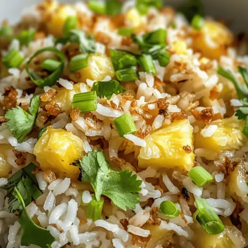 Tropical Coconut Pineapple Rice