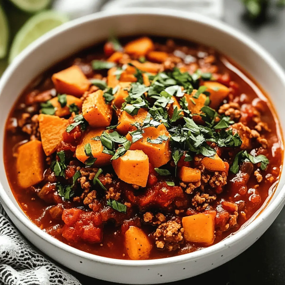 Turkey Sweet Potato Chili
