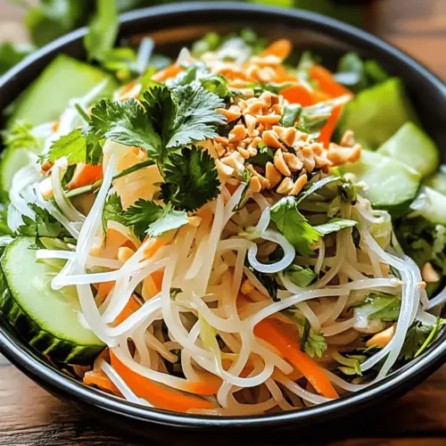 Vietnamese Noodle Salad with Tangy Dressing