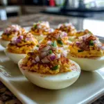 Elote Deviled Eggs