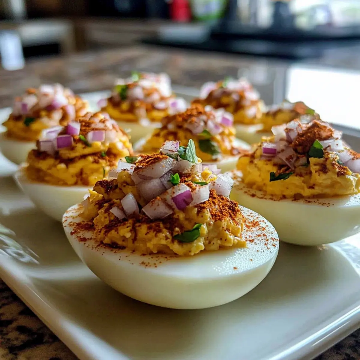 Elote Deviled Eggs