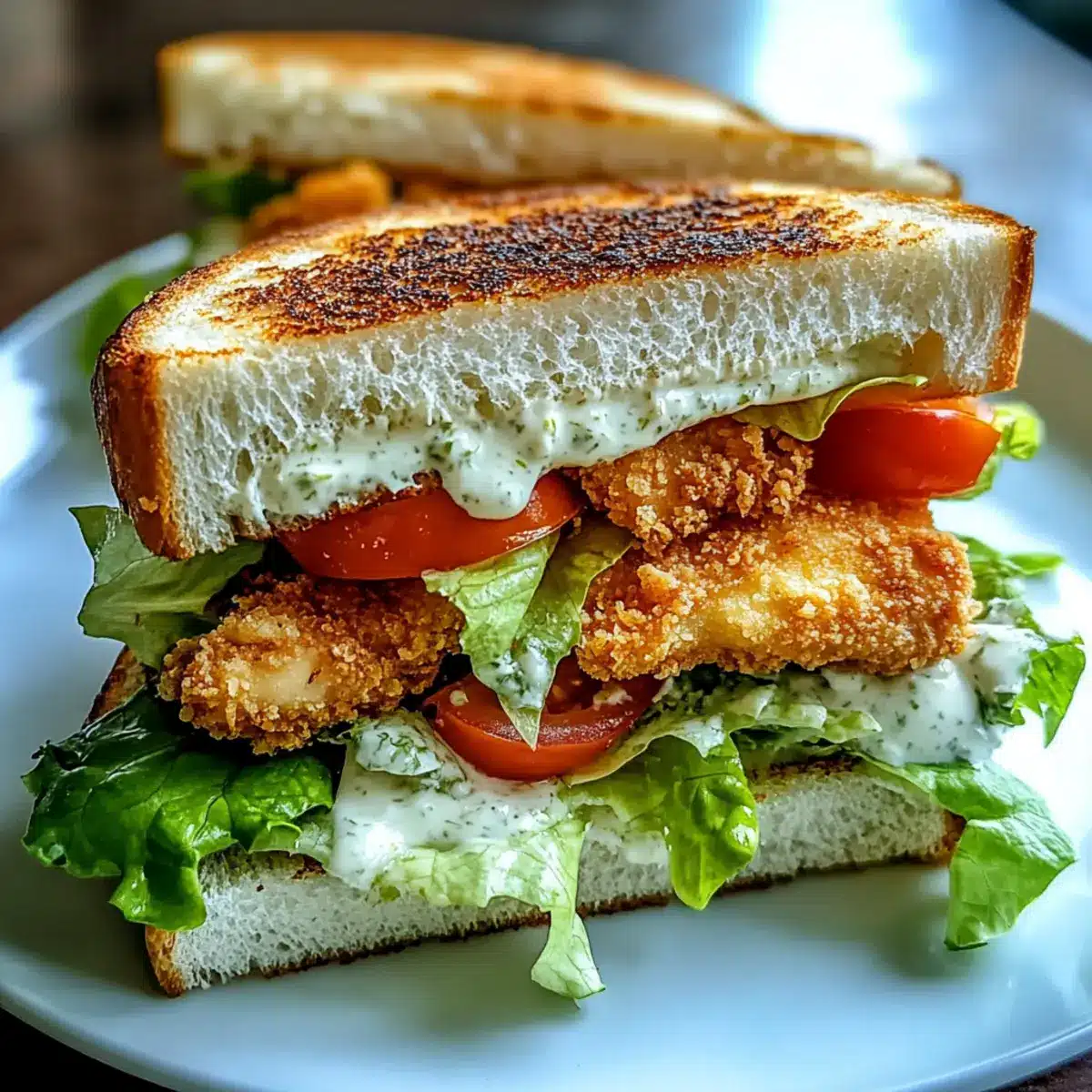 Crunchy Chicken Caesar Sandwich