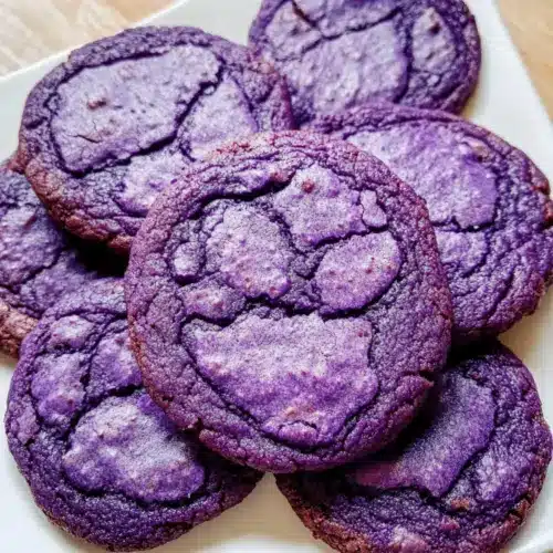30-Minute Ube Brownie Cookies