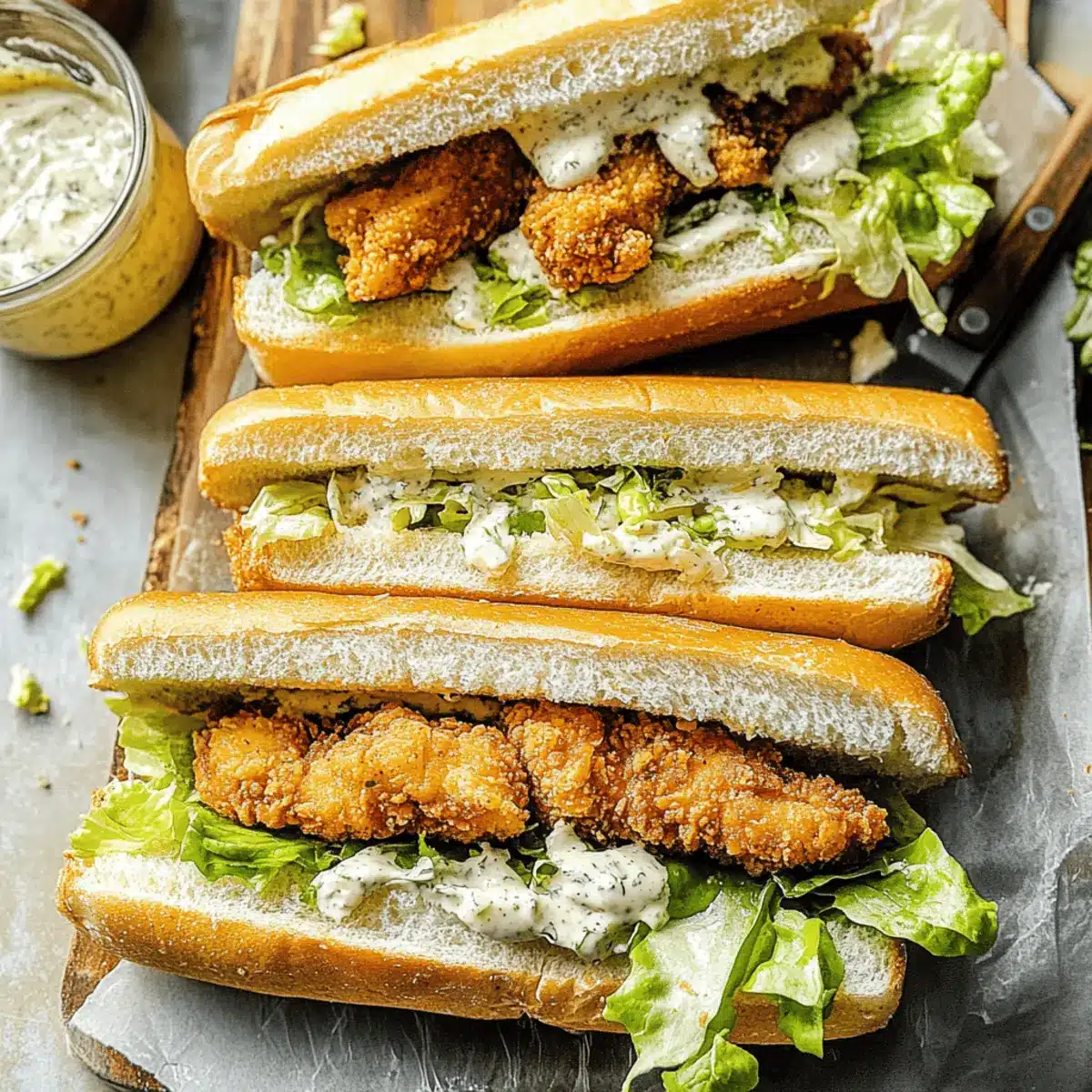 Chicken Caesar Sandwiches