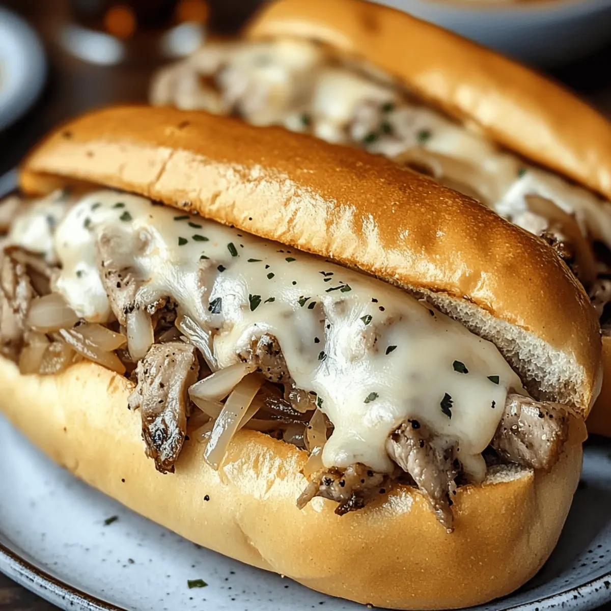 Chicken Cheese Steak Sandwiches
