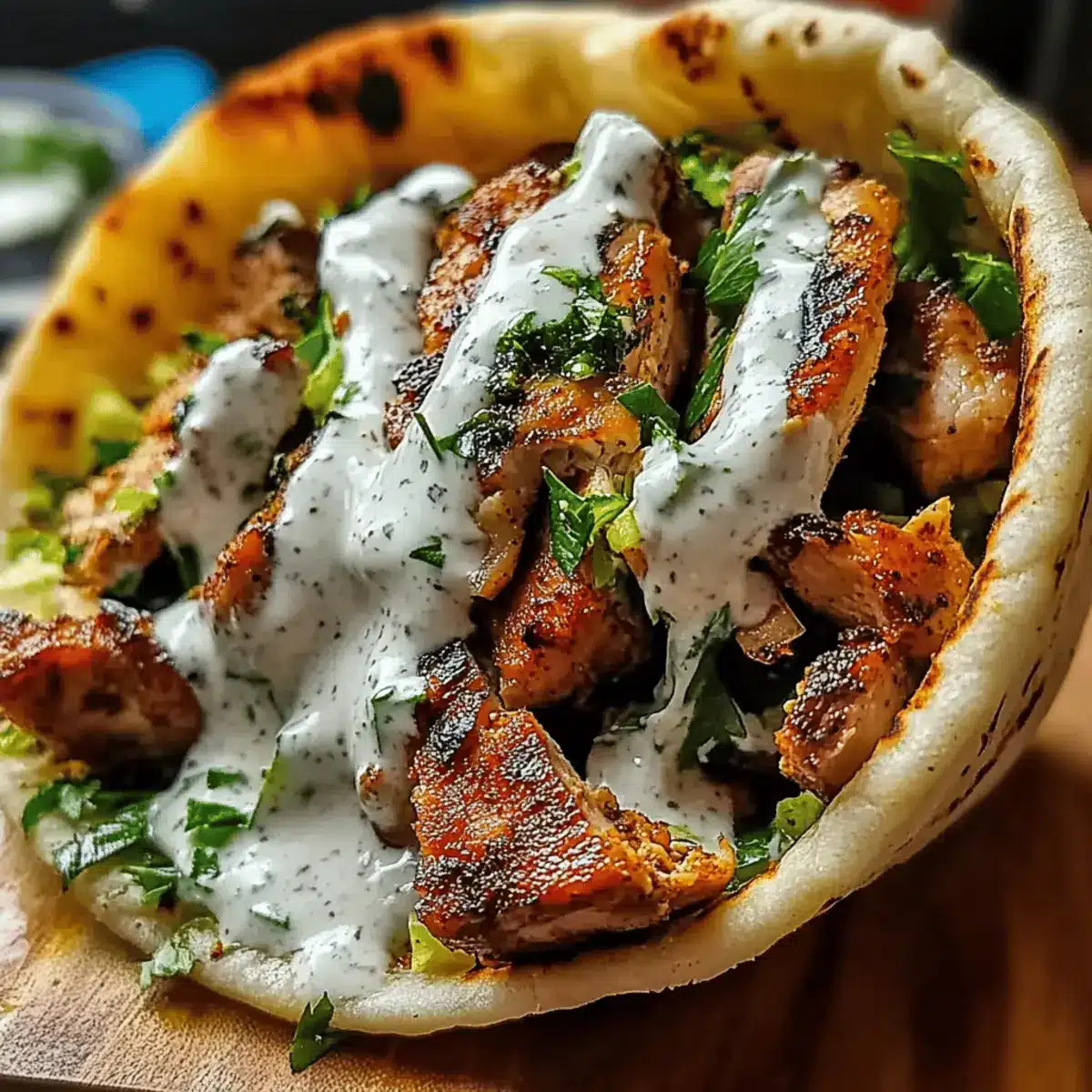 Chicken Shawarma Garlic Sauce