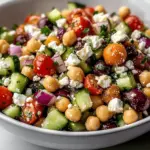 Mediterranean Chickpea Feta Salad