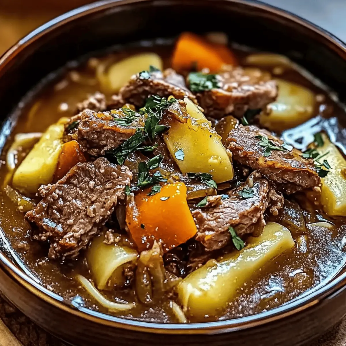 Onion Beef Rib Soup