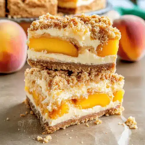 Peach Cobbler Cheesecake Cake