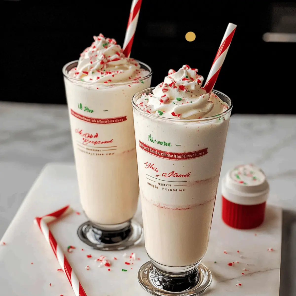 Peppermint Ice Cream Milkshake