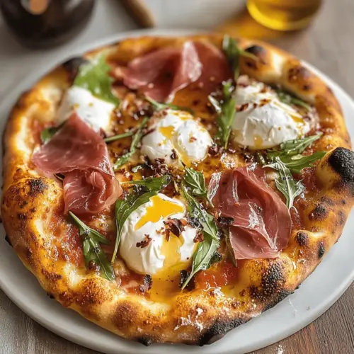 Prosciutto and Honey Burrata Pizza