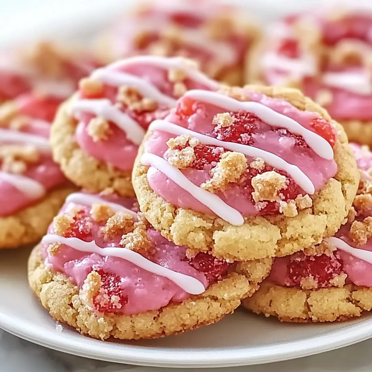 Strawberry Crunch Cookies
