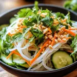 Vietnamese Noodle Salad with Tangy Dressing