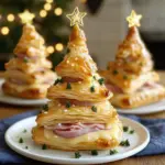 HAM & CHEESE PUFF PASTRY CHRISTMAS TREES