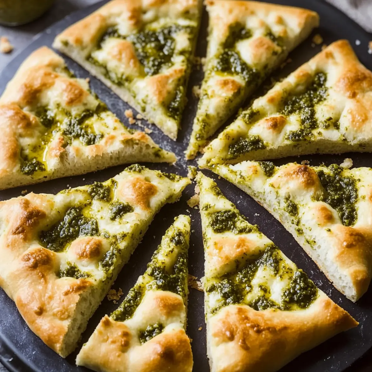 Focaccia with Pesto