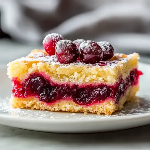 Sweet-Tart Cranberry Lemon Bars