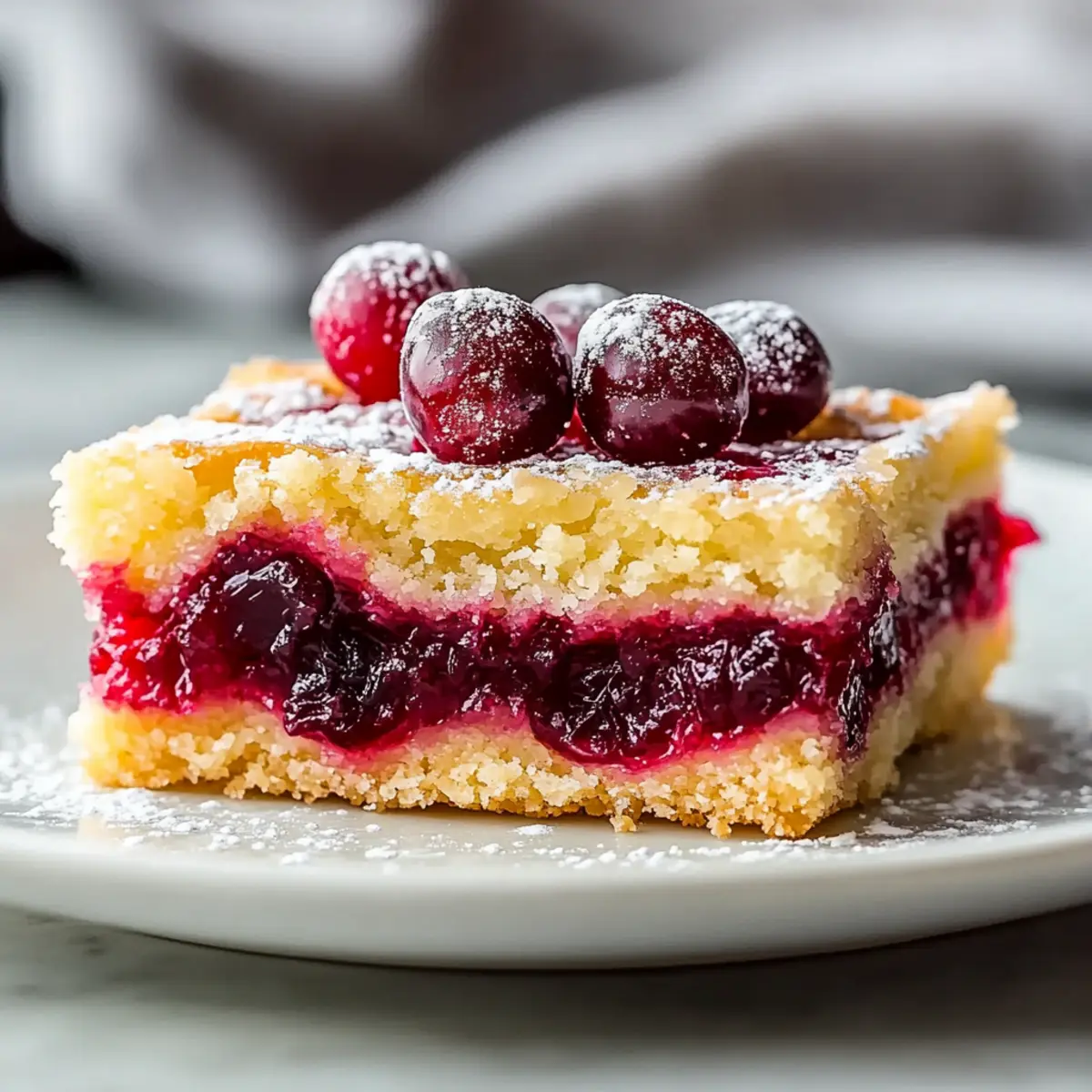 Sweet-Tart Cranberry Lemon Bars