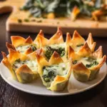 Spinach Artichoke Wonton Cups