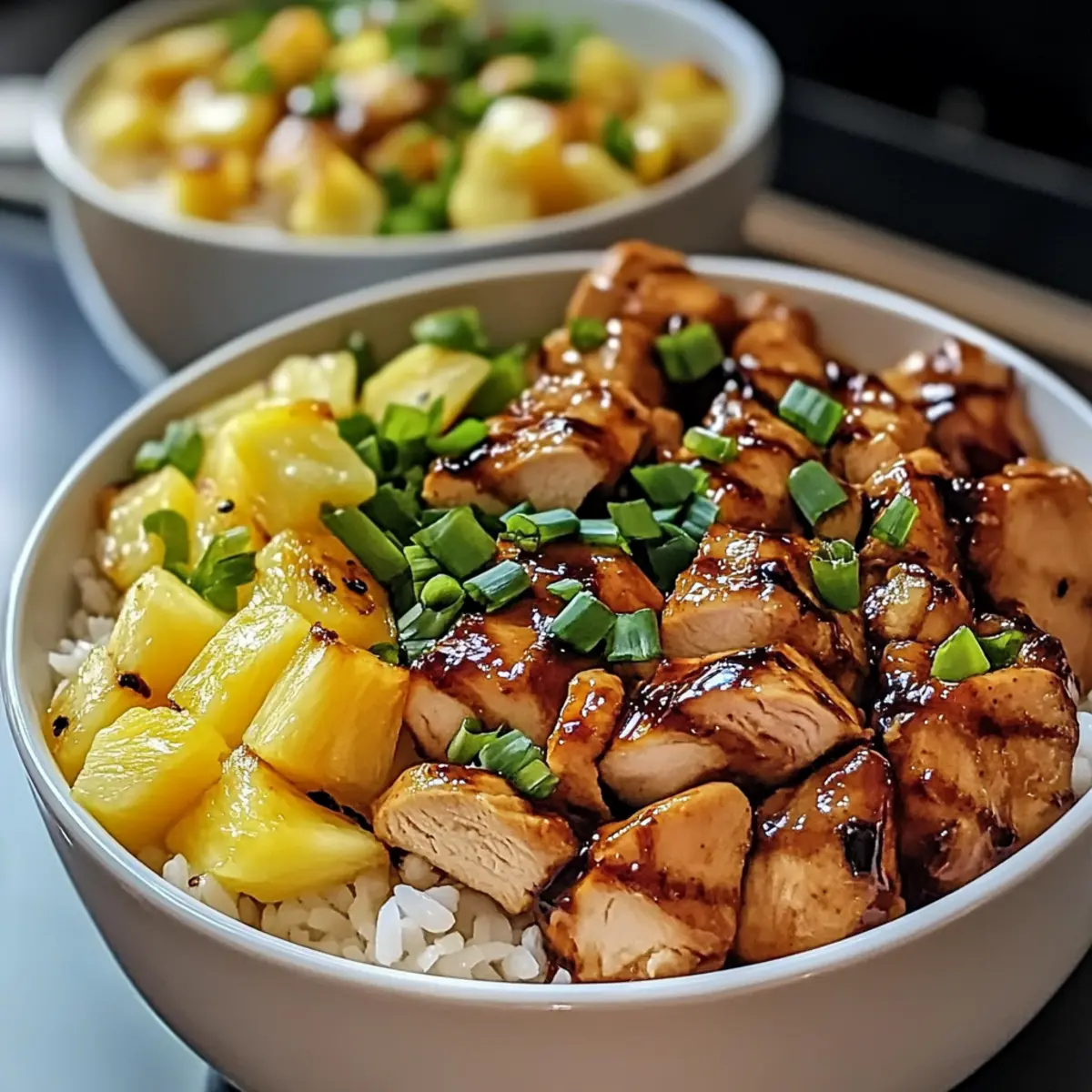 Teriyaki Chicken and Pineapple Bowls
