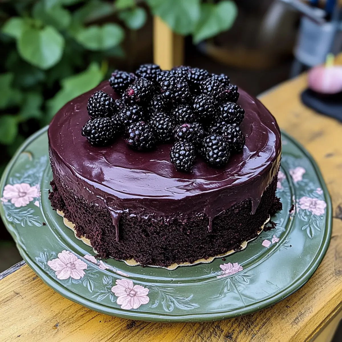 Blackberry Velvet Gothic Cake