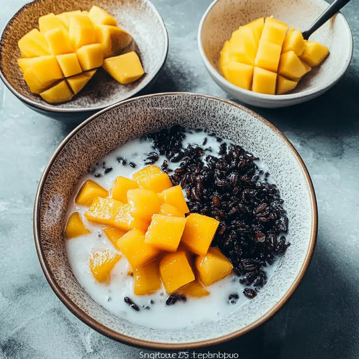 Black Rice Pudding with Coconut Milk